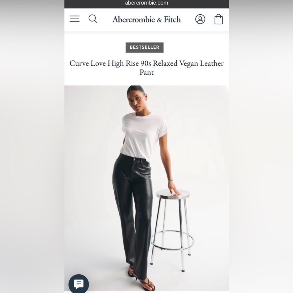 Abercrombie Vegan Leather Pants - Picture 5 of 5